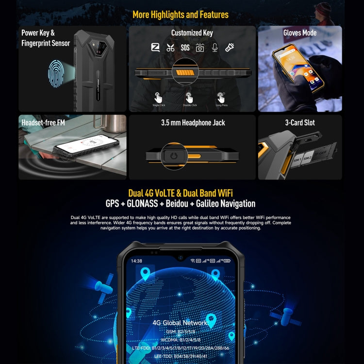 Ulefone Armor X13, 6GB+64GB, IP68/IP69K Rugged Phone