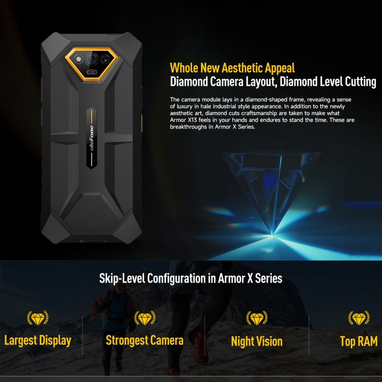 Ulefone Armor X13, 6GB+64GB, IP68/IP69K Rugged Phone