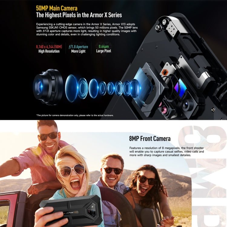 Ulefone Armor X13, 6GB+64GB, IP68/IP69K Rugged Phone