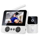 Yesido KM27 4.3 inch TFT Screen 2.4G Wireless Video Intercom Doorbell(White)