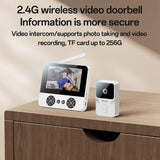 Yesido KM27 4.3 inch TFT Screen 2.4G Wireless Video Intercom Doorbell(White)