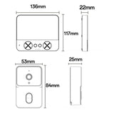Yesido KM27 4.3 inch TFT Screen 2.4G Wireless Video Intercom Doorbell(White)