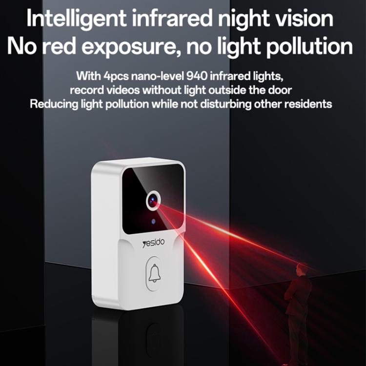 Yesido KM27 4.3 inch TFT Screen 2.4G Wireless Video Intercom Doorbell(White)